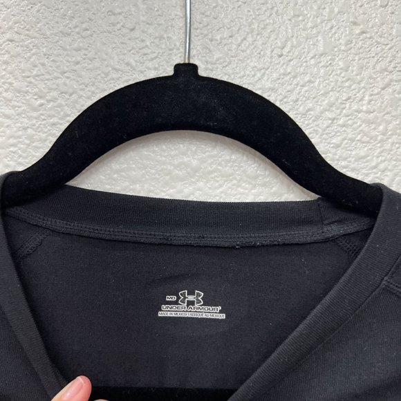 Under Armour long sleeve mens black crew neck top  Size: L - Picture 6 of 10